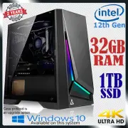 Intel Core i7 Computer 32GB RAM 1TB SSD Gaming Home Office Desktop PC Core i7