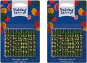 Camouflage Camo Print Specialty Cake Birthday Cupcake Candles (2 Packs of 12 Gre
