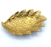 Weeping Bright 22K Dish Gold Leaf Candy Bowl Vintage Hand Decorated Bone China