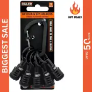 Railer 5pc Bit Holder Keychain – 1/4" Hex Quick Release for Drill & Driver