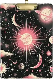 Celestial Tarot (2) Clip Board Hook Acrylic Cute for Teacher Portfolio clipboard Size 9 x 12