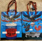 2 - Washington DC Trader Joe's BAGS Reusable Sturdy Shopping Grocery ECO New