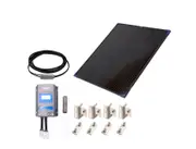 Kings 100W Fixed Solar Panel + 6m Extension Lead + Solar Panel Mounting Brackets + Plus 20A MPPT Solar Regulator