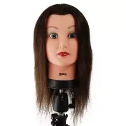 Debra Manikin Cosmetology Mannequin Head 100% Human Hair, BEST - SBS-427040