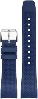 [SKXMOD] Rubber Watch Strap 22mm For Iwc IW390502 IW390209 Watchband Folding Clasp Curved End Wristwatches Belt