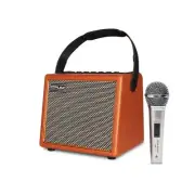 Coolmusic Professional Karaoke Machine Guitar Amplifier with 1 Microphone, Po...