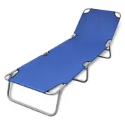 Adjustable Backrest Sun Lounger Outdoor Foldable Chair Portable Garden Sunbed