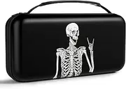 NPOOYI Carrying Case Compatible with Nintendo Switch OLED and Switch 2017, Hard Shell Protective Switch Travel Case with Pockets and Game Holder for Switch Console Joy-Con & Accessories,Skeleton
