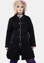 [The Grave Girls] Plus Merch Booth Trench Coat