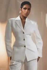 Bellamy Cinched Blazer - Ivory