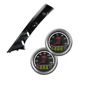 Dual Pillar Pod w/ 2in1 Analogue Digital Trax Gauges suit Toyota Hilux 2005-2015 (for: Toyota)