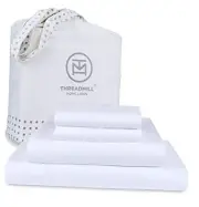 100% Cotton Sheets for Queen Size Bed - 600 Thread Count Queen Bed Sheets Set
