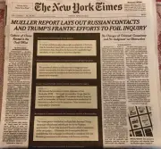 THE NEW YORK TIMES MUELLER REPORT APRIL 19, 2019 RUSSIAN INTERVENTION 2 SECTIONS