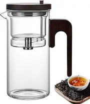 Tea Bottle with Infuser, Tea Water Bottle Leakproof Tea Infuser Tumbler with Ergonomic Handle, Heat-Resistant Tea Infuser Travel Mug Tea Water Separation Bottle for Flower Tea Bags