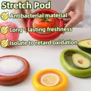 Silicone Avocado Saver Reusable Tomato Holder Fresh Stretch Pod Fridge Kkitchen