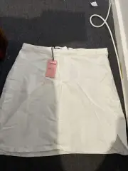 Supre Tyra White denim Skirt 16 (d21
