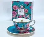 Classic Maxwell Williams Silk Road - Teas & C's - Aqua Tea Cup & Saucer Set