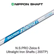 Nippon NS Pro Zelos 6 Ultralight Steel Iron Shafts (.355TP) Uncut