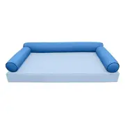 |COVER ONLY| STYLE 6 Crib Bolster Pillow Daybed Porch Swing Contrast Trim AD102