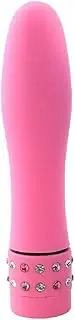 Bullet Vibrator Discreet Vibrating Massager Sex Toy For Women Couples Diamond Multispeed Pink