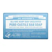 Dr Bronner's Pure-Castile Bar Soap - Baby Unscented Mild