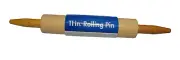 New With Tags USA All Wood 11" Wood Rolling Pin 19" Total