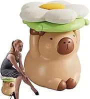 Capybara Stool, Capybara Footstool | Capybara Shoe Changing Stool Seat Cushion Footrest Ottoman - Cute Sofa Stool, Animal Foot Stool Chair for Bedroom, Living Room, Entryway