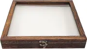 Amosfun Vintage Butterfly Specimen Display Case with Window Portable Box Wooden Design with Eva Pad for Entomology Enthusiasts