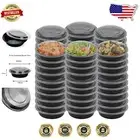 Stackable 150 Count Meal Prep Containers - 16 oz BPA Free for Fresh Food Storage