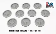 3D Printed - 32mm Faith Act / Command Point Tokens (Sets of 5 & 10 Tokens)