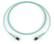 20m LC-LC Duplex 50/125 OM4 Multimode 100GB Fiber Patch Cable Aqua Uniboot 65FT