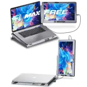 F1 14'' Laptop Screen Extender Enhanced 360 Rotation Stand Plug & Play Compatibl