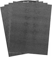 Byttlerom 4 PCS 14 Count Plastic Mesh Canvas Sheet 14 CT Plastic Aida for -,Making Jewelry Organizer (11x8Inch) Black