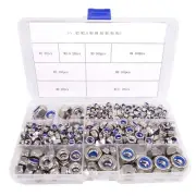 480x Self-Locking Nylon Insert Hex Nuts Stainless Steel Assortment Kit
