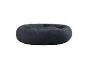 Pet Bed Dog Cat Calming Bed Extra Large 110cm Dark Grey Sleeping Comfy Washable