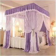 Bed Canopy Mosquito Nets for 1.8m/6ft Bed, Dustproof & Blackout Bed Canopy, Bed Curtains for Boys' and Girls' Bedrooms (Color : Style 6, Size : 1.8x2x2m)