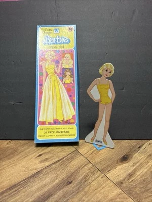 Vintage Pretty Changes Barbie Whitman Paper Doll Uncut 1980