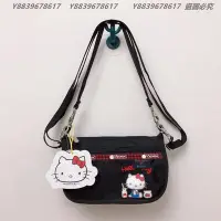 在飛比找Yahoo!奇摩拍賣優惠-Lesportsac 3454 Kitty 黑底蘇格蘭 凱蒂