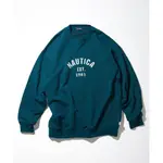 {XENO} 全新正品 NAUTICA FELT PATCH ARCH LOGO CREWNECK SWEATSHIRT