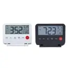Electronic Desk Alarm Clock with Temperature LCD Display Calendar and Backlight