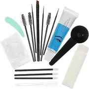 Healvian Professional Brow Kit Permanent Dye Gel Comb Grey 4 Eyebrow Soap for Diy Beauty