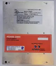 PD408-DMX-120 : 4x1000W @120V DMX dimmers, RJ45, for LED, MLV & Neon Made in USA