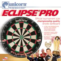 在飛比找露天拍賣優惠-飛鏢unicorn獨角獸ECLIPSE PRO飛鏢盤18寸標