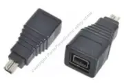 9pin Female~4pin Male IEEE1394b Firewire/iLink/DV 800mbs Cable/Port/Cord Adapter