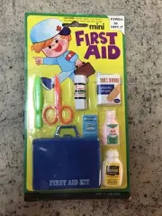 Vintage NIP Childs Toy Mini First Aid Kit - Hong Kong - Rare - Fast Shipping!