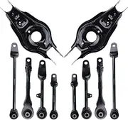 10Pcs Rear Lower Control Arm Left Right Suspension Compatible For Tesla Model 3 5YJ3 Y 5YJY 2017 2018 2019 2020 2021 2022 1044423-00-G 1044451-00-F