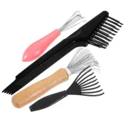 4 Pcs Rake Tool Hair Removal Claw Cleaner Cleaning Brush