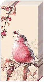 Boston International Bulk 4-Ply Pocket Tissues, 15-Count, Beautiful Bullfinch Cream