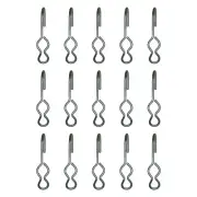 SJ Hooks 15 Piece Set Steel Construction for Rope Shock Cord Bungee Cord TRRSJ