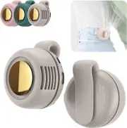 Portable Silent Mini Bladeless Fan Clip On, Mini Fan With Clip, 2025 New Adjustable 3-Speed Suspended Waist Fans, For Outdoor & Travel & Office White